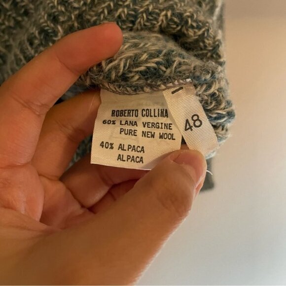 Roberto Collina Made In Italy Wool Alpaca Sweater size 48 - Picture 5 of 5